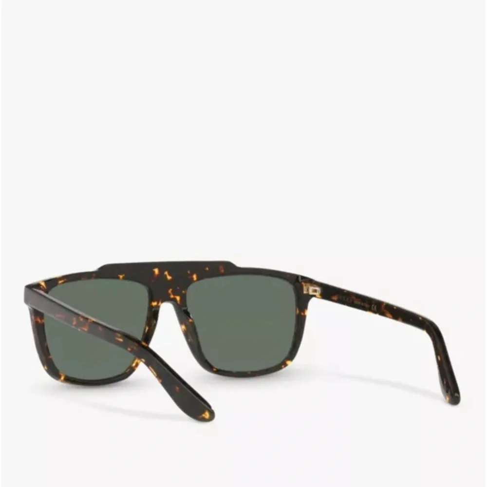 💯- New Authentic Gucci GG1039S Men's Aviator Sunglasses, Tortoise/Green